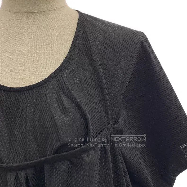 Junya Watanabe Junya Watanabe Black Lace-Up Mesh Patchwork Puff Sleeve Dr Size S / US 4 / IT 40 - 3 Thumbnail