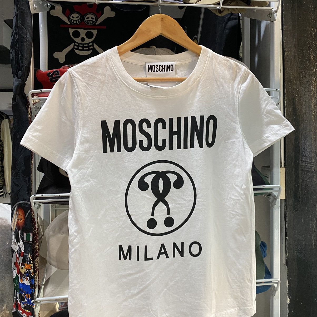 Designer × Moschino Moschino Milano couture designer big logo tee Y2K style Size US S / EU 44-46 / 1 - 3 Thumbnail