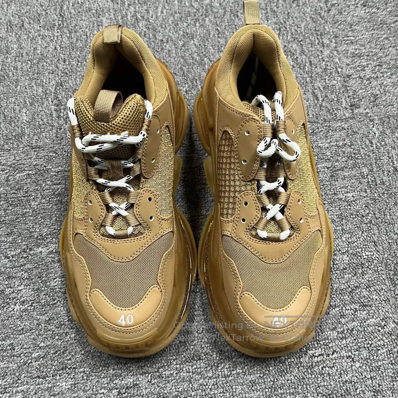 Balenciaga Balenciaga Brown shock-absorbing, anti-slip, wear-resistan Size US 7 / EU 40 - 1 Thumbnail