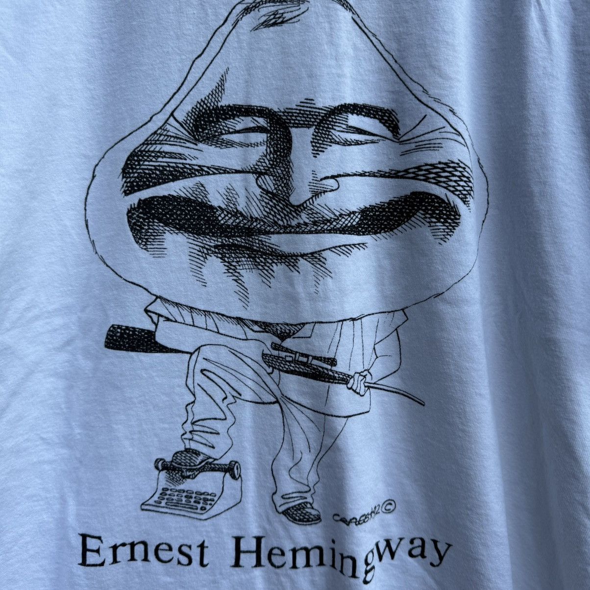Arts & Science Vintage 90s ERNEST HEMINGWAY art tee novelist Size US L / EU 52-54 / 3 - 3 Thumbnail