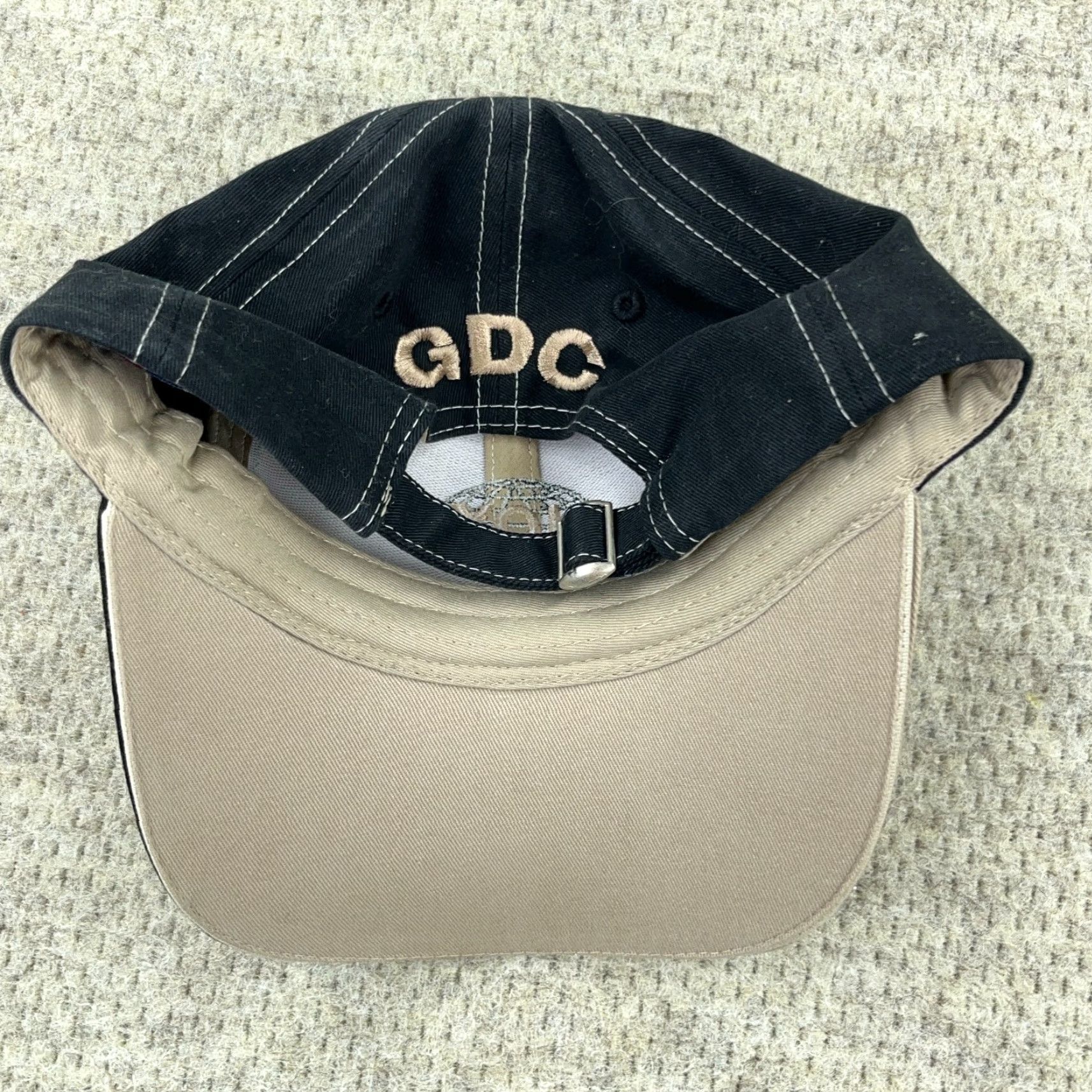 Coal VINTAGE Cap America Baseball Cap Adjustable Beige Coal Mining 80s Mens Size ONE SIZE - 5 Thumbnail