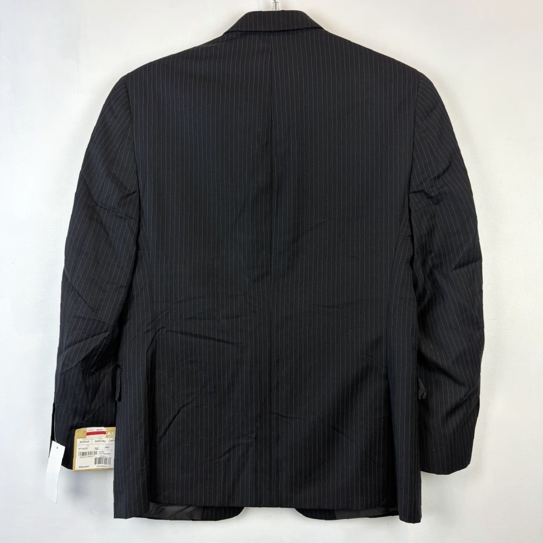 Michael Kors Michael Kors Men Blazer Shirt? 36S Black Pinstripe Two Button Sport Coat Jacket Dress Coat Blazer Size 36R - 2 Thumbnail