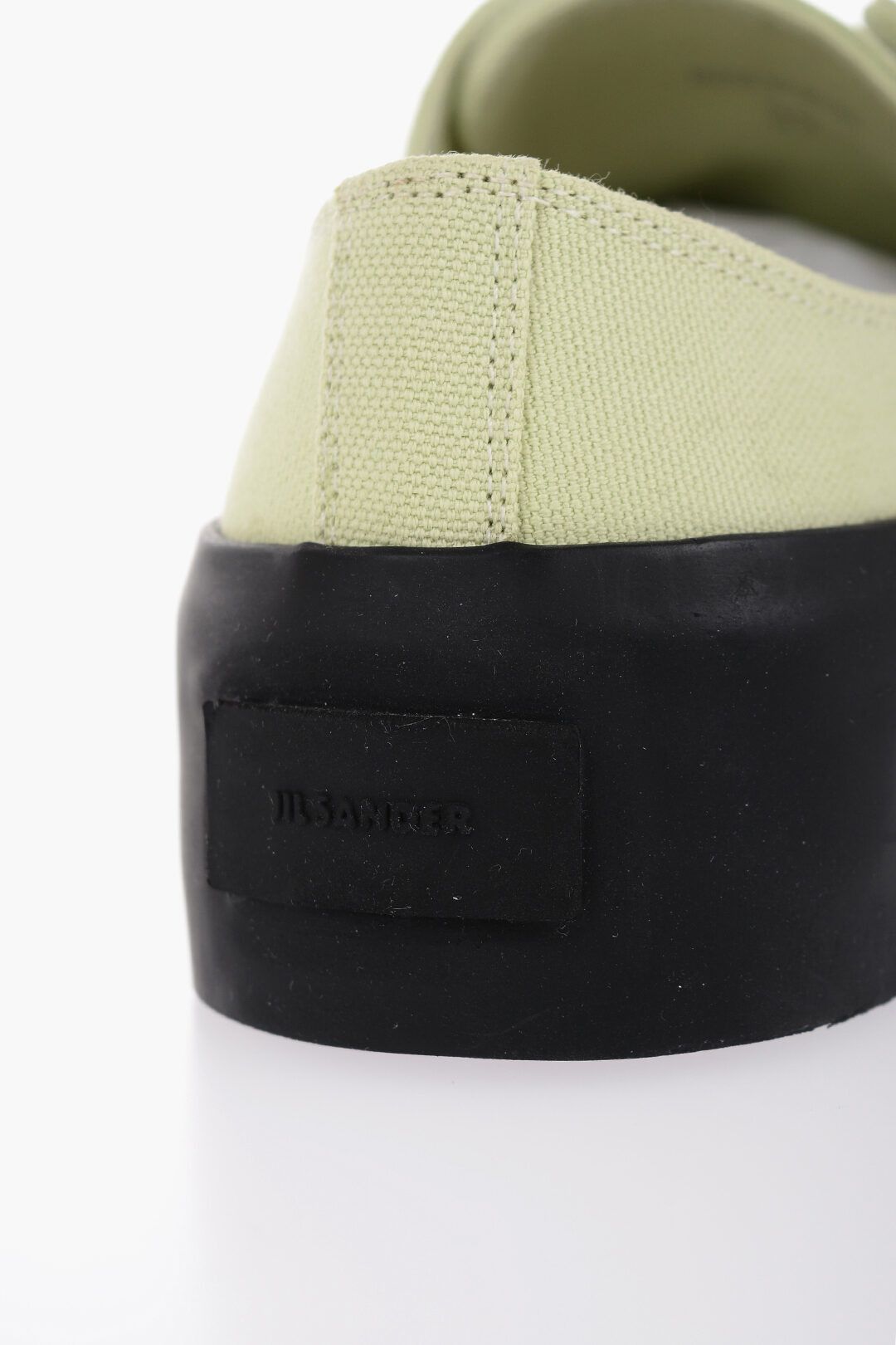 Jil Sander og1mm0625 Canvas Lace-up Sneakers in Light Green/Black Size US 6 / EU 39 - 4 Thumbnail