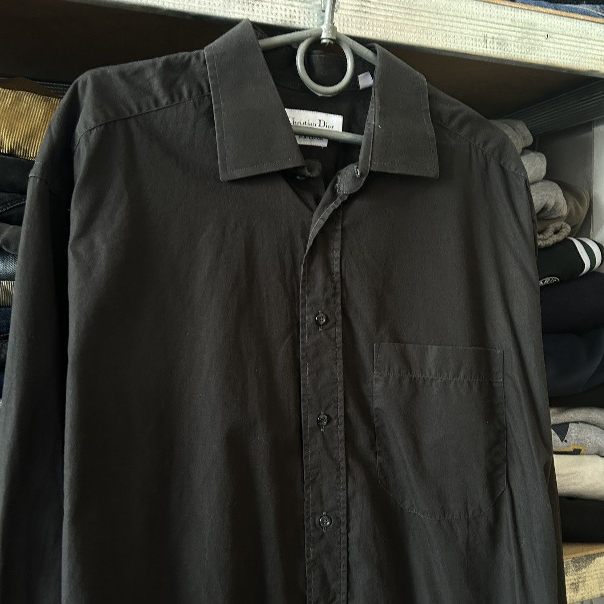 Christian Dior Monsieur Luxury Christian Dior Basic Designer vjntage button shirt Size US L / EU 52-54 / 3 - 2 Thumbnail