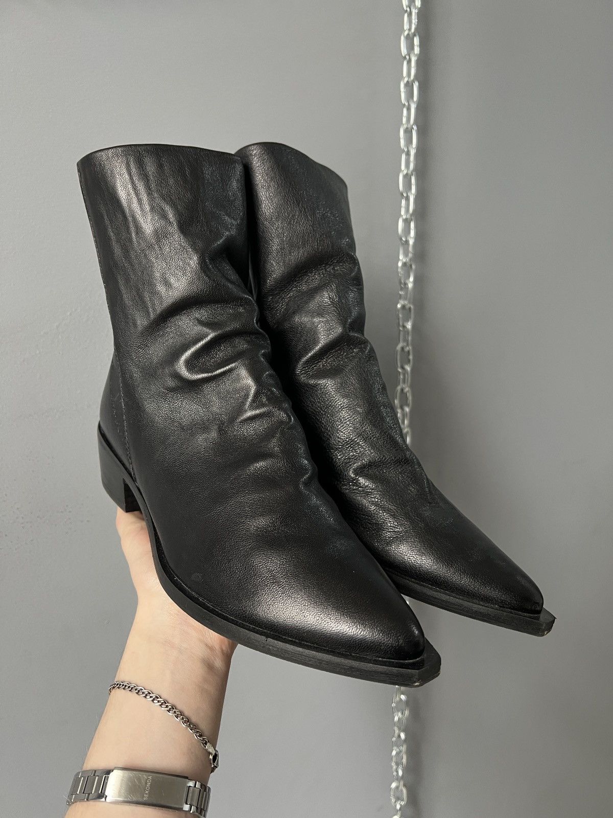 Guidi Avant garfe yohji yamamoto style y2k leather gothic boots Size US 7.5 / EU 40-41 - 2 Thumbnail