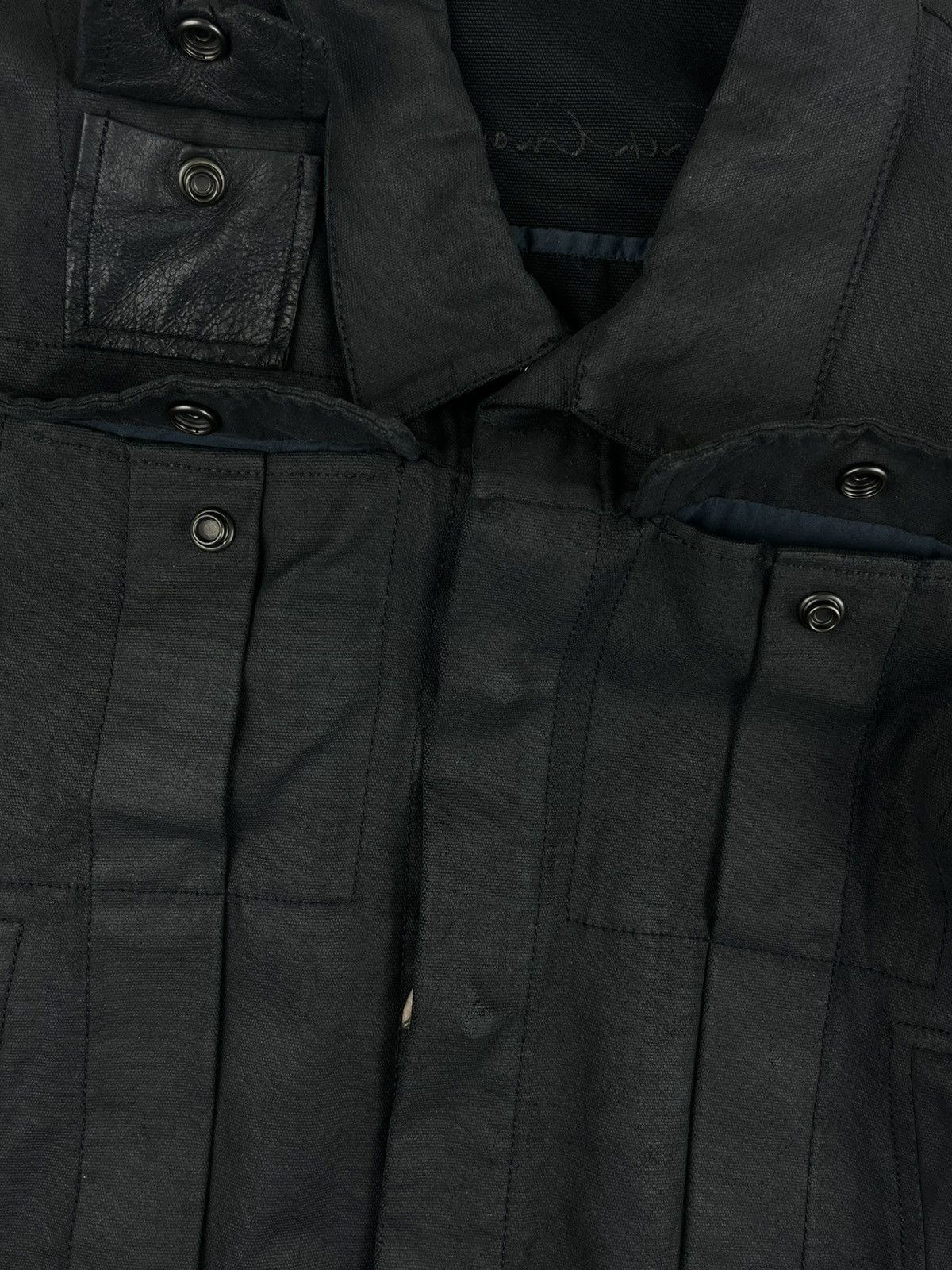 Rick Owens SS03 Rick Owens Suckerball Runway Waxed Cargo Denim Jacket Size US S / EU 44-46 / 1 - 8 Thumbnail