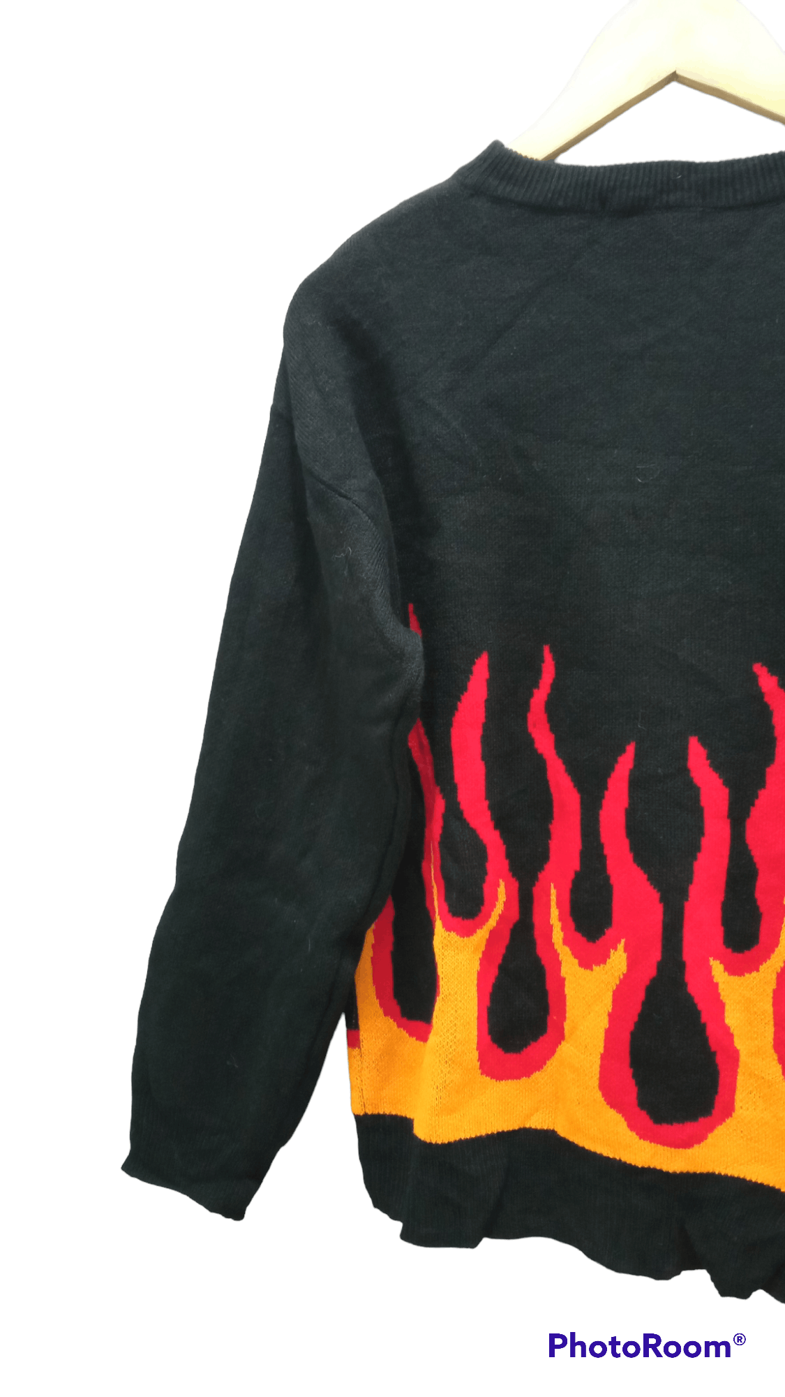 Japanese Brand × Vintage 🔥🔥Vintage Style Pipue De Pique Flame Sweatshirt Size US S / EU 44-46 / 1 - 18 Thumbnail