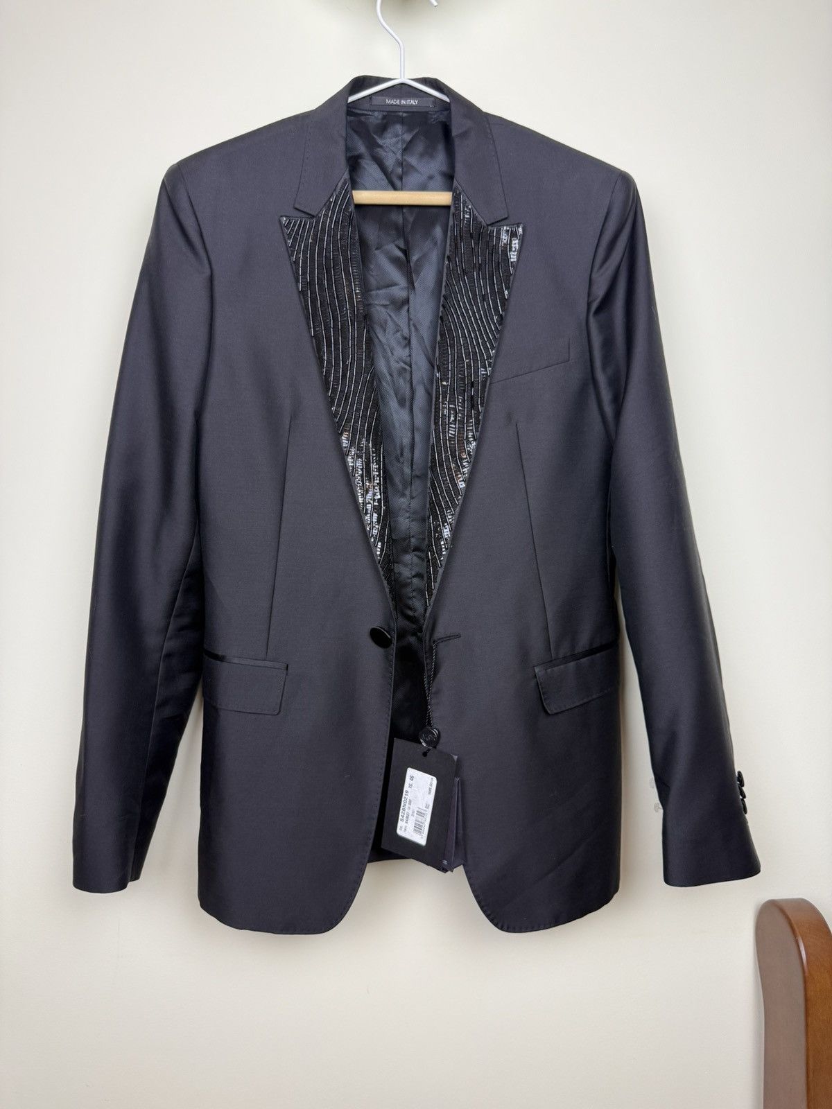 Viktor & Rolf Viktor & Rolf Monsieur Black Beaded Lapel Blazer Size 46 Size 36R - 1 Thumbnail