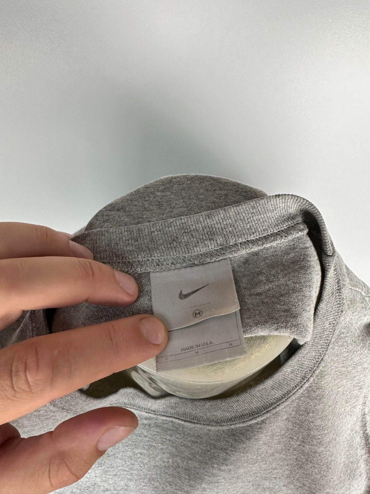 Nike Vintage Nike Basketball Swoosh Logo Gray Jersey T-Shirt USA Size US M / EU 48-50 / 2 - 8 Thumbnail