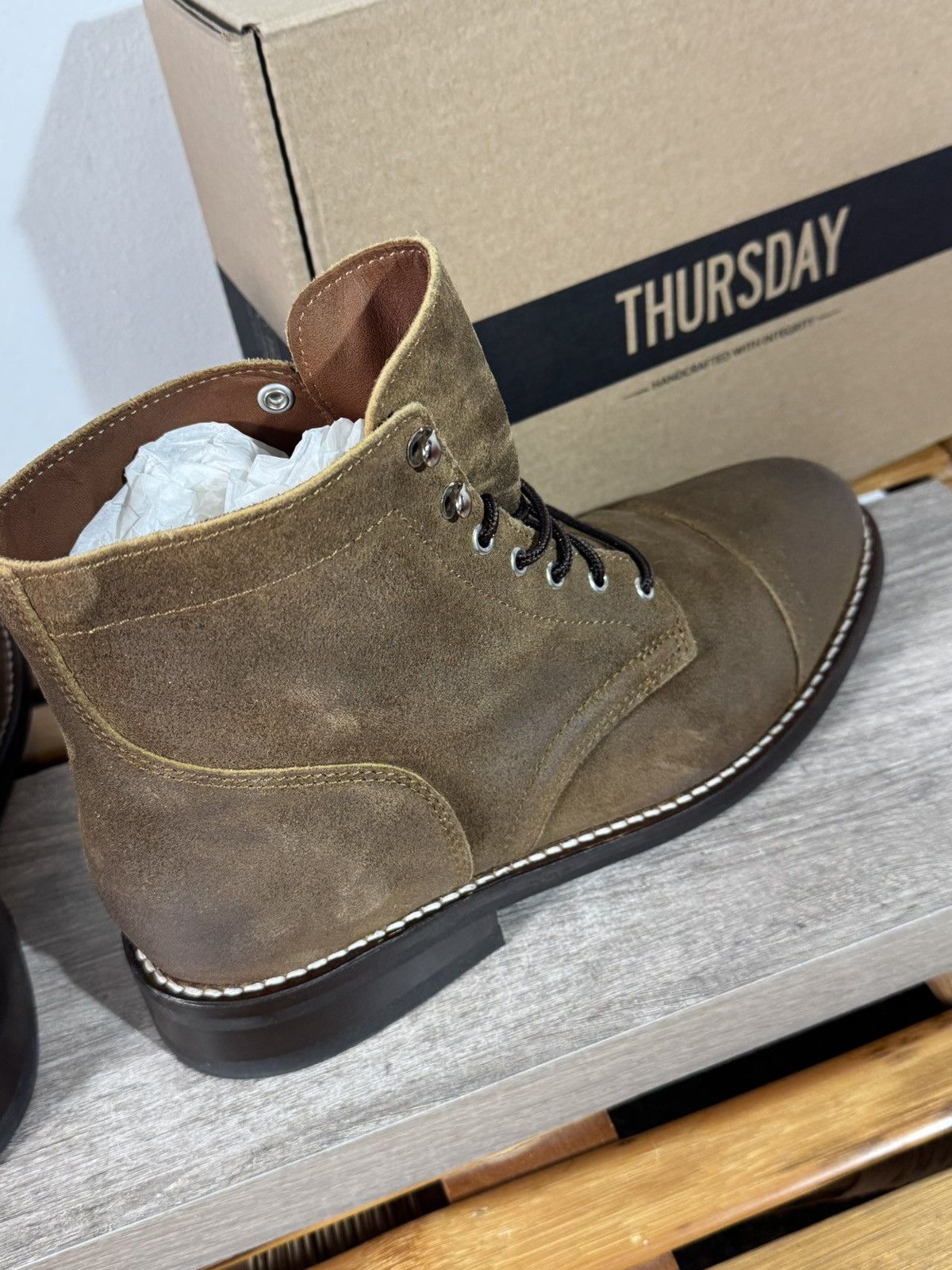 Thursday Boot Company Thursday Boot Co. Men’s Captain Boots Safari Suede Size 13 Size US 13 / EU 46 - 7 Thumbnail