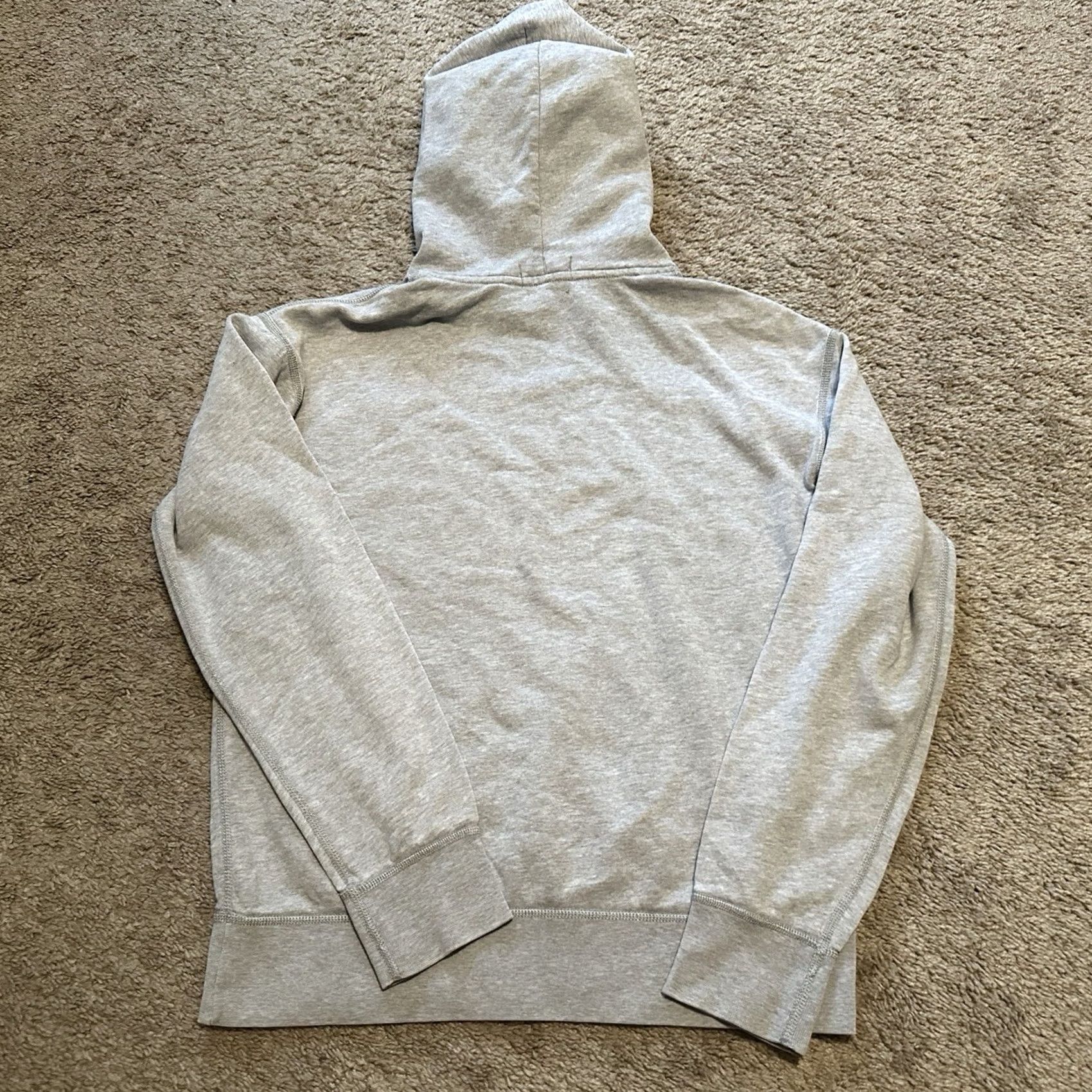 Ralph Lauren Polo Ralph Lauren Hoodie Womens Medium Pullover Drawstrings Logo Embroidered Gray Cotton Blend Fleece Size M / US 6-8 / IT 42-44 - 5 Thumbnail