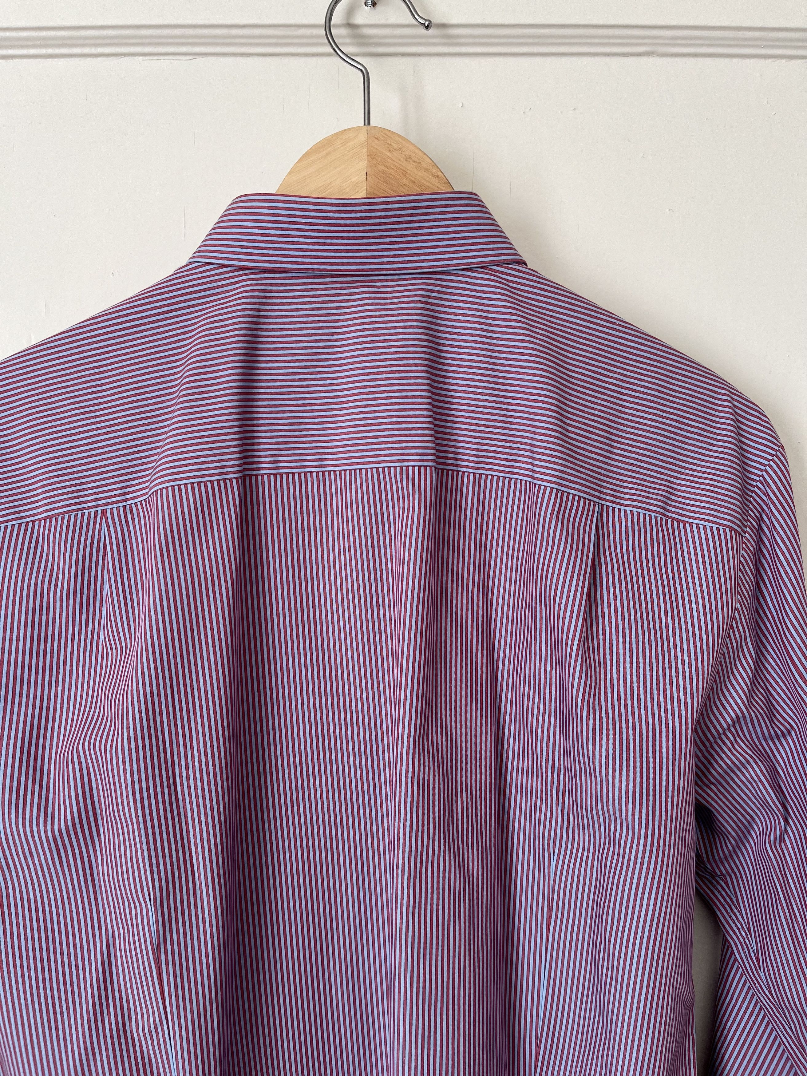 Hugo Boss Hugo Boss Mens Slim Fit Striped Dress Shirt Size US L / EU 52-54 / 3 - 5 Thumbnail