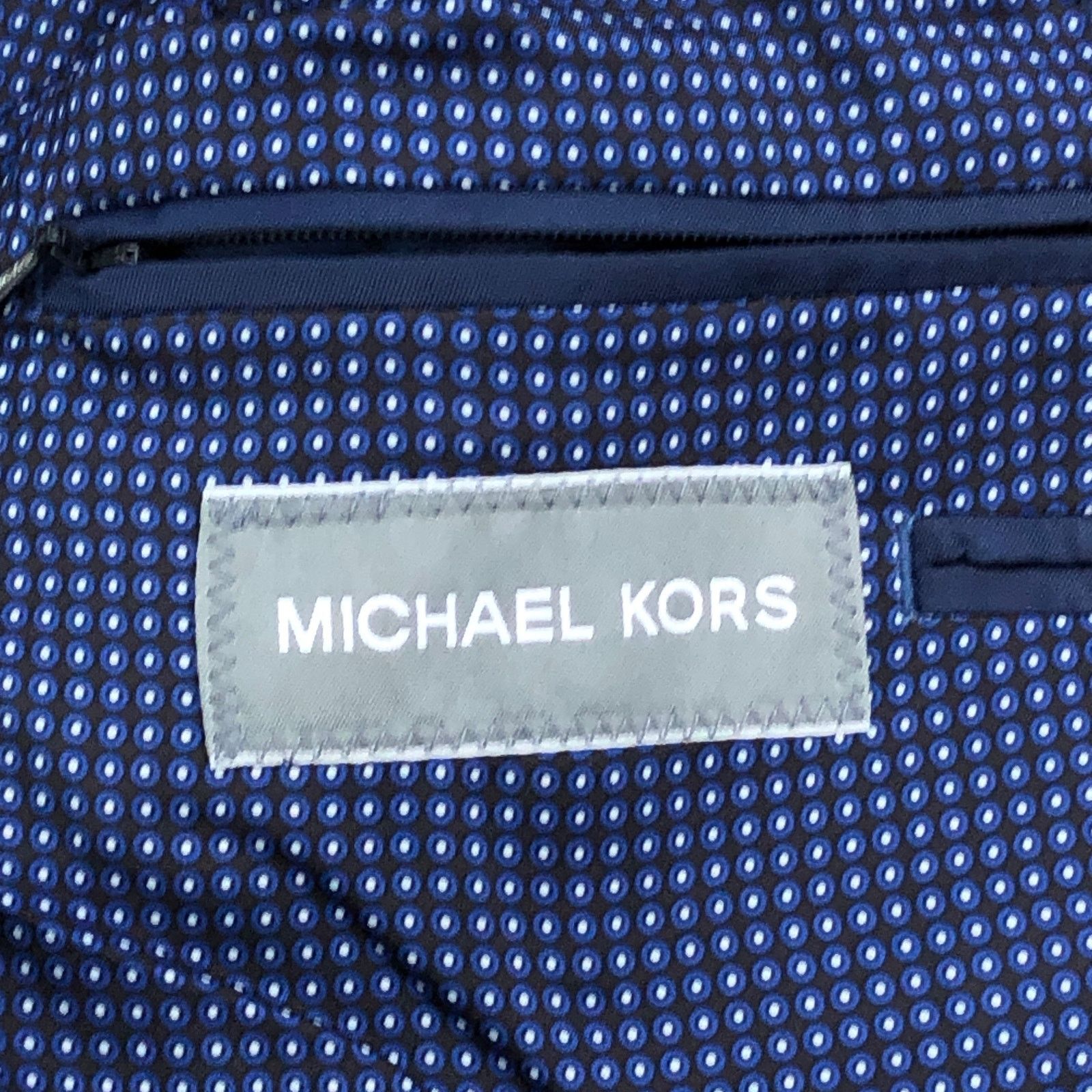Michael Kors Michael Kors 42L Blazer Jacket Sport Coat Navy Metal Buttons Size 42L - 16 Thumbnail