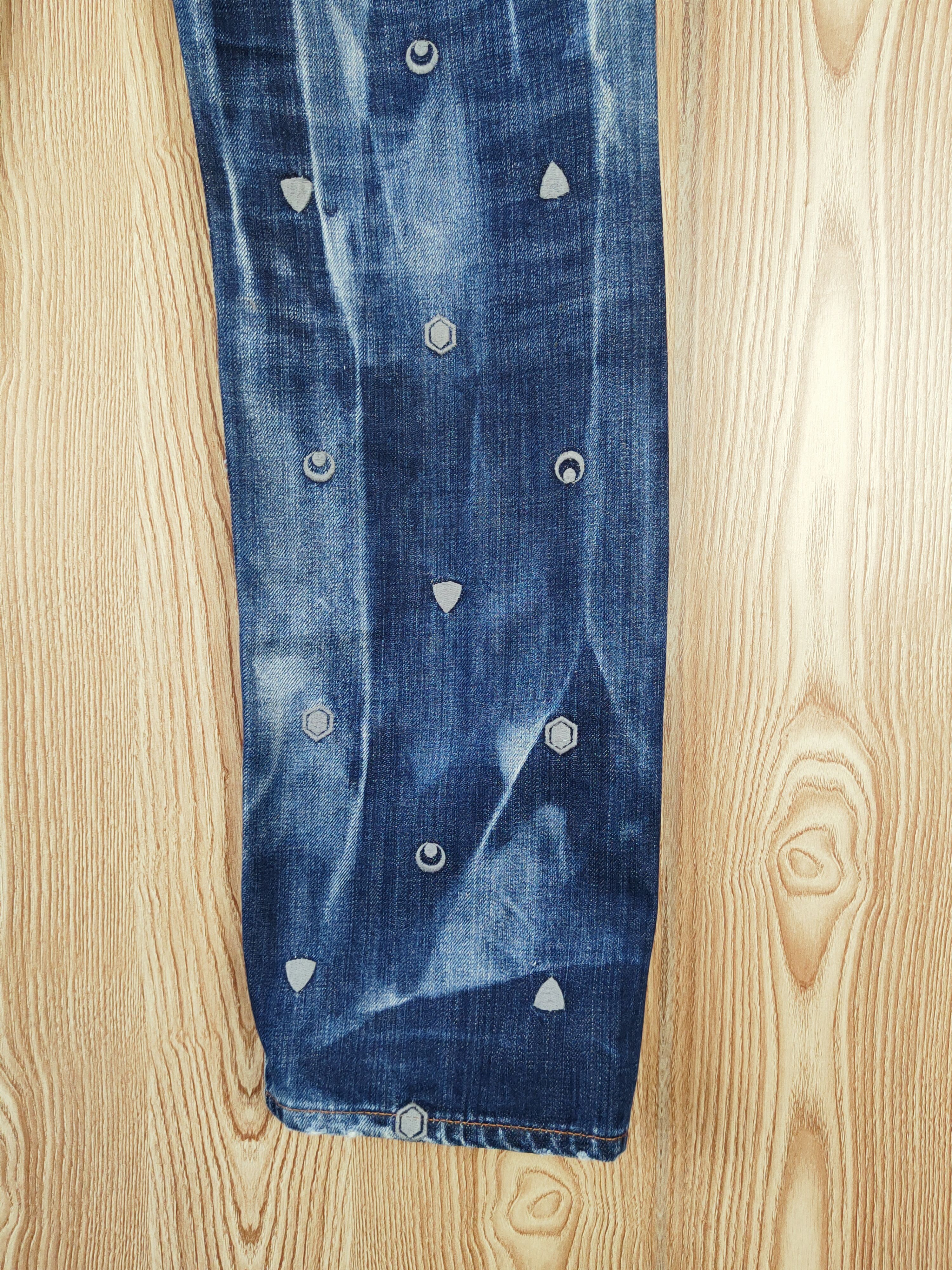 Takeo Kikuchi TK Mixpice Dark Blue Distressed Ripped Jeans #W343 Size US 30 / EU 46 - 12 Thumbnail