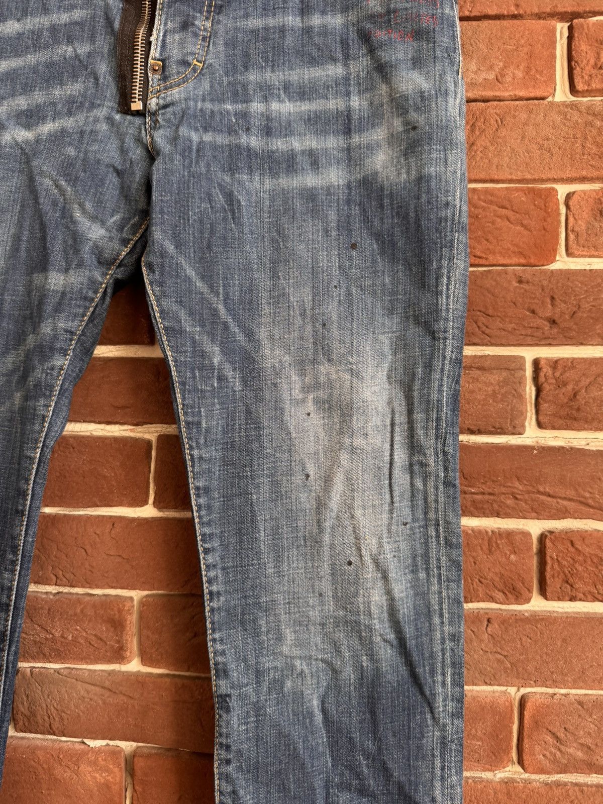 Dsquared2 Rare Vintage Dsquared2 I’m Not Weird Denim pants 52 Blue Size US 34 / EU 50 - 3 Thumbnail