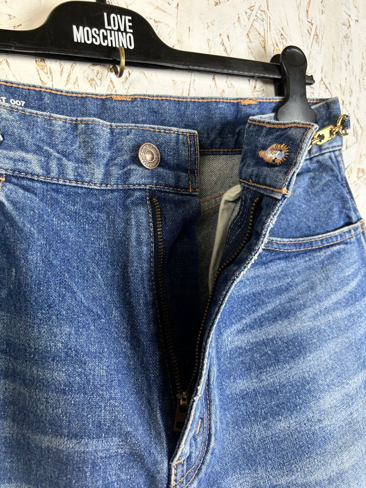 Celine × Hedi Slimane Celine Hedi Straight Leg Jeans Triomphe N548 173N 08SN Size 29" - 5 Thumbnail