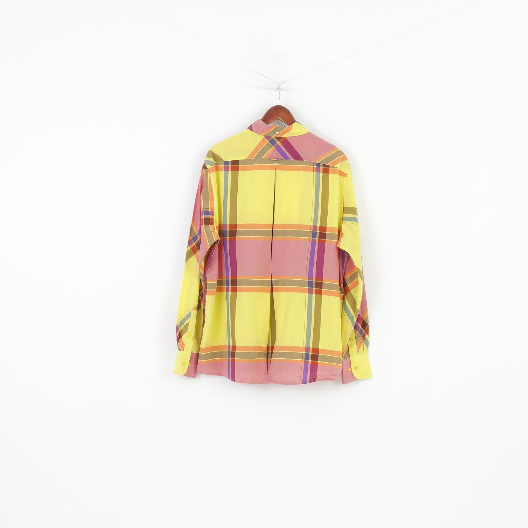 Ben Sherman Ben Sherman Men XXL Casual Shirt Yellow Checkered10663 Size US XXL / EU 58 / 5 - 6 Thumbnail