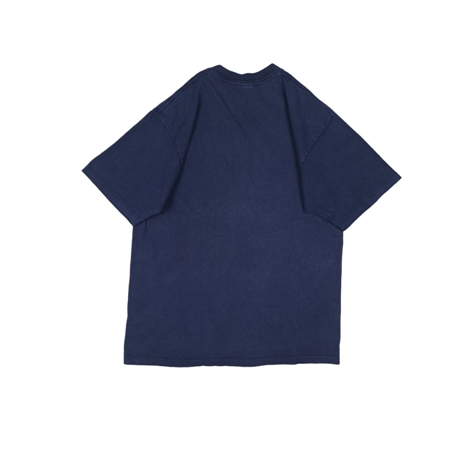 Russell Athletic × Vintage 💎 Vintage Russell Athletic Spell out Big Logo Navy T-shirt Size US L / EU 52-54 / 3 - 2 Thumbnail