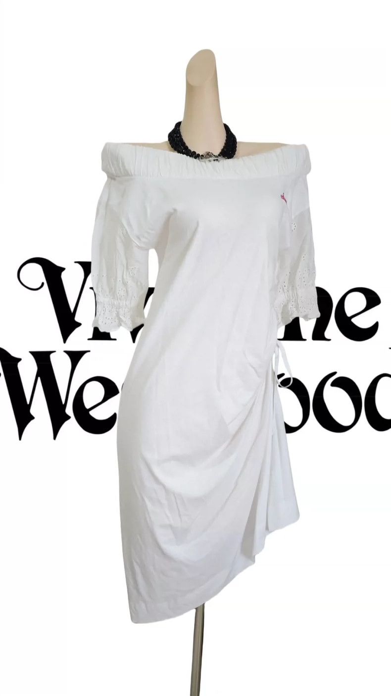 Other Vivienne Westwood size00 White dress with a white sash Size S / US 4 / IT 40 - 3 Thumbnail