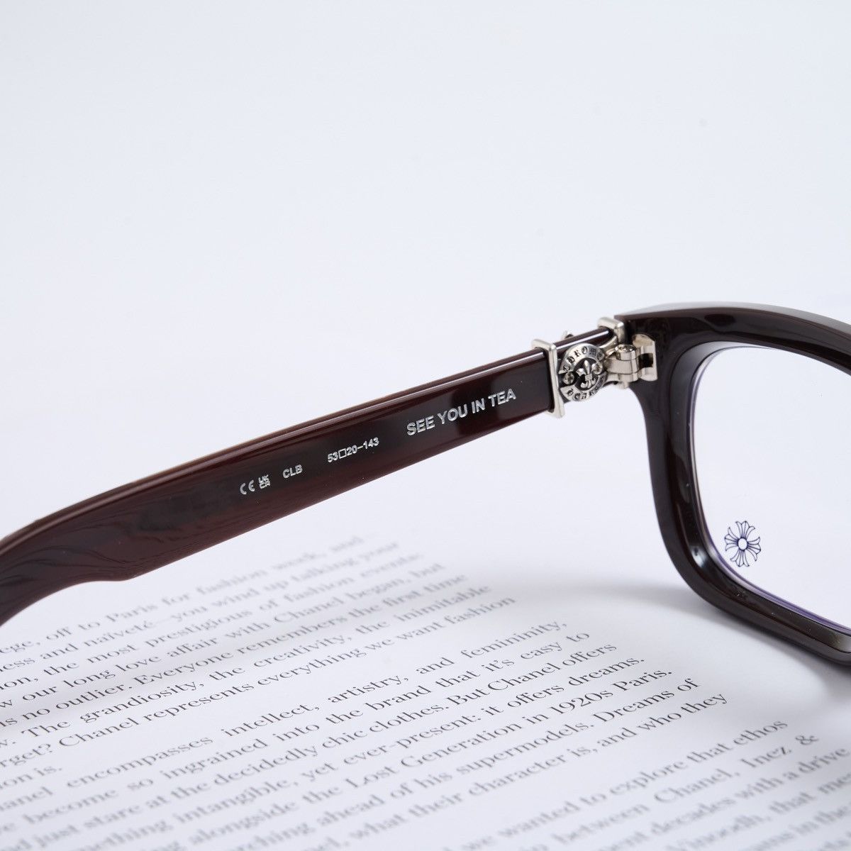 Chrome Hearts CHROME HEARTS SEE YOU IN TEA CLASSIC BROWN GLASSES Size ONE SIZE - 5 Thumbnail