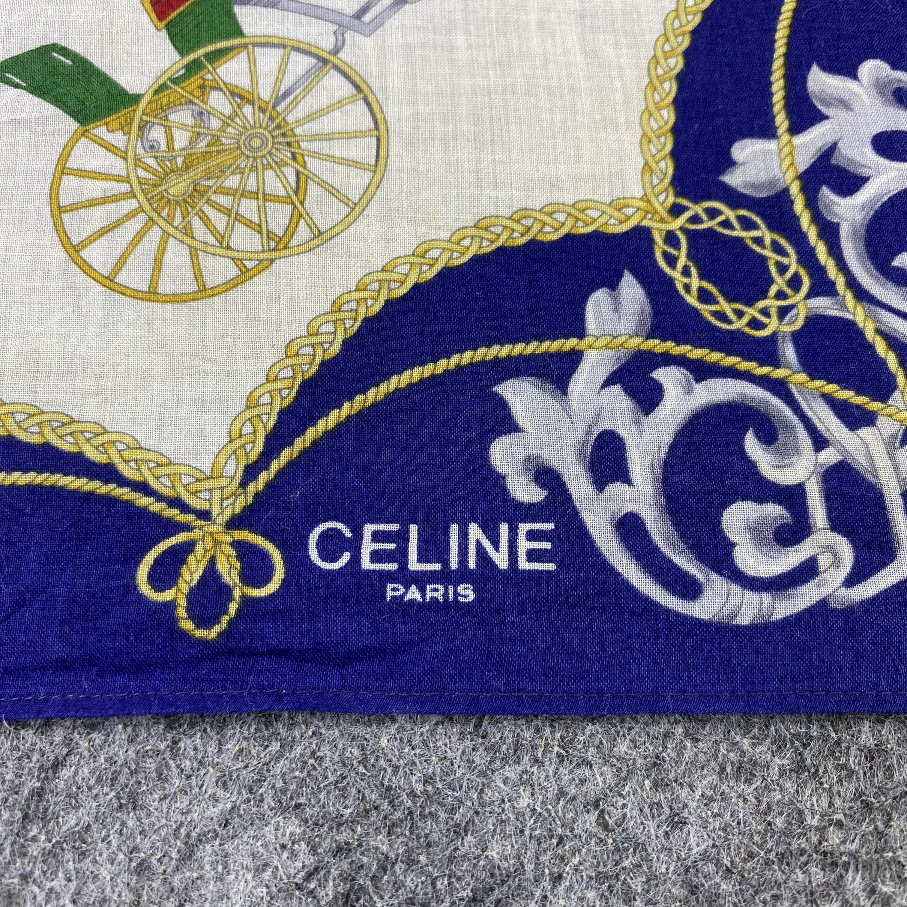 Vintage Celine Handkerchief / Bandana / Neckerchief-B2270 Size ONE SIZE - 7 Thumbnail