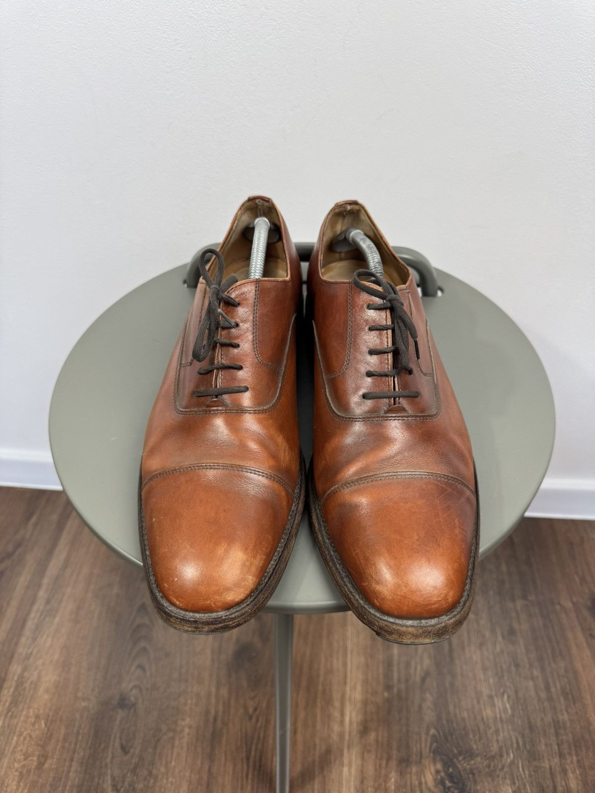 Loake Vintage Loake Brown Leather Oxford Shoes UK Cap Toe US 12 Size US 12 / EU 45 - 4 Thumbnail