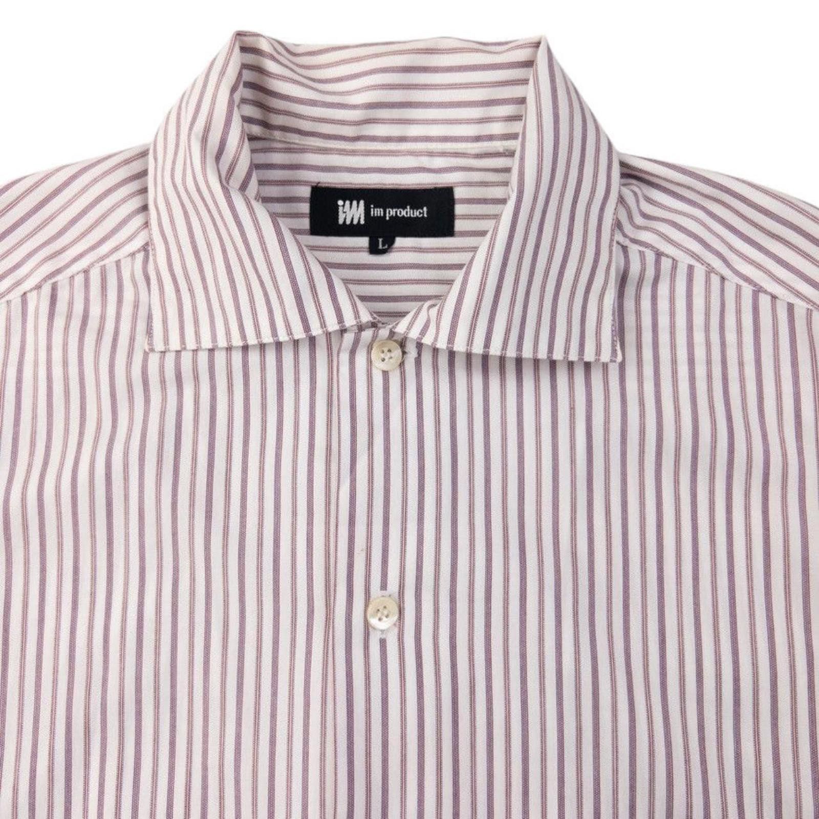 Issey Miyake Vintage Issey Miyake Striped Long Sleeve Button Shirt Size L Size US L / EU 52-54 / 3 - 6 Thumbnail