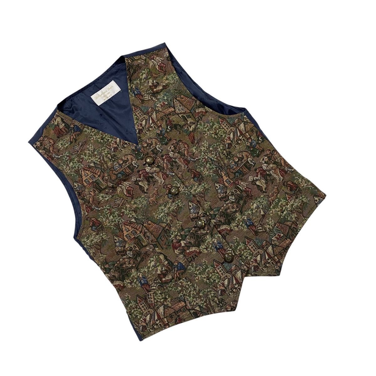 Vintage Gobelin Art Brussels vest Size L / US 10 / IT 46 - 2 Thumbnail