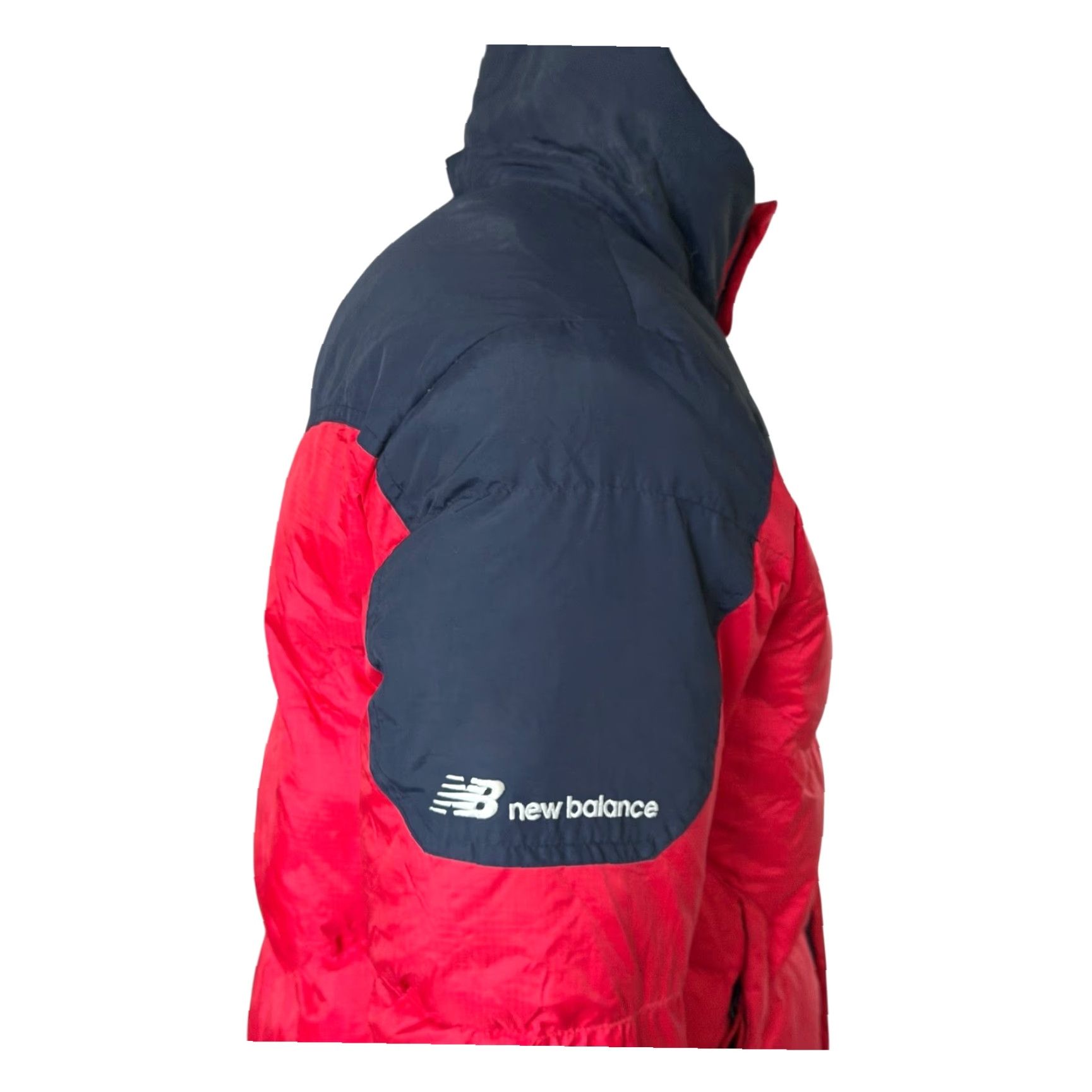 New Balance New Balance Down Jacket Men’s M Red Navy Puffer Coat Breathable Zip Up Front" Size US M / EU 48-50 / 2 - 3 Thumbnail