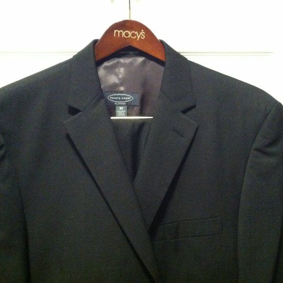 Pronto Uomo PRONTO UOMO PLATINUM MENS 100%WOOL 3PC SUIT SIZE: 48 X-LONG Size 48L - 1 Thumbnail