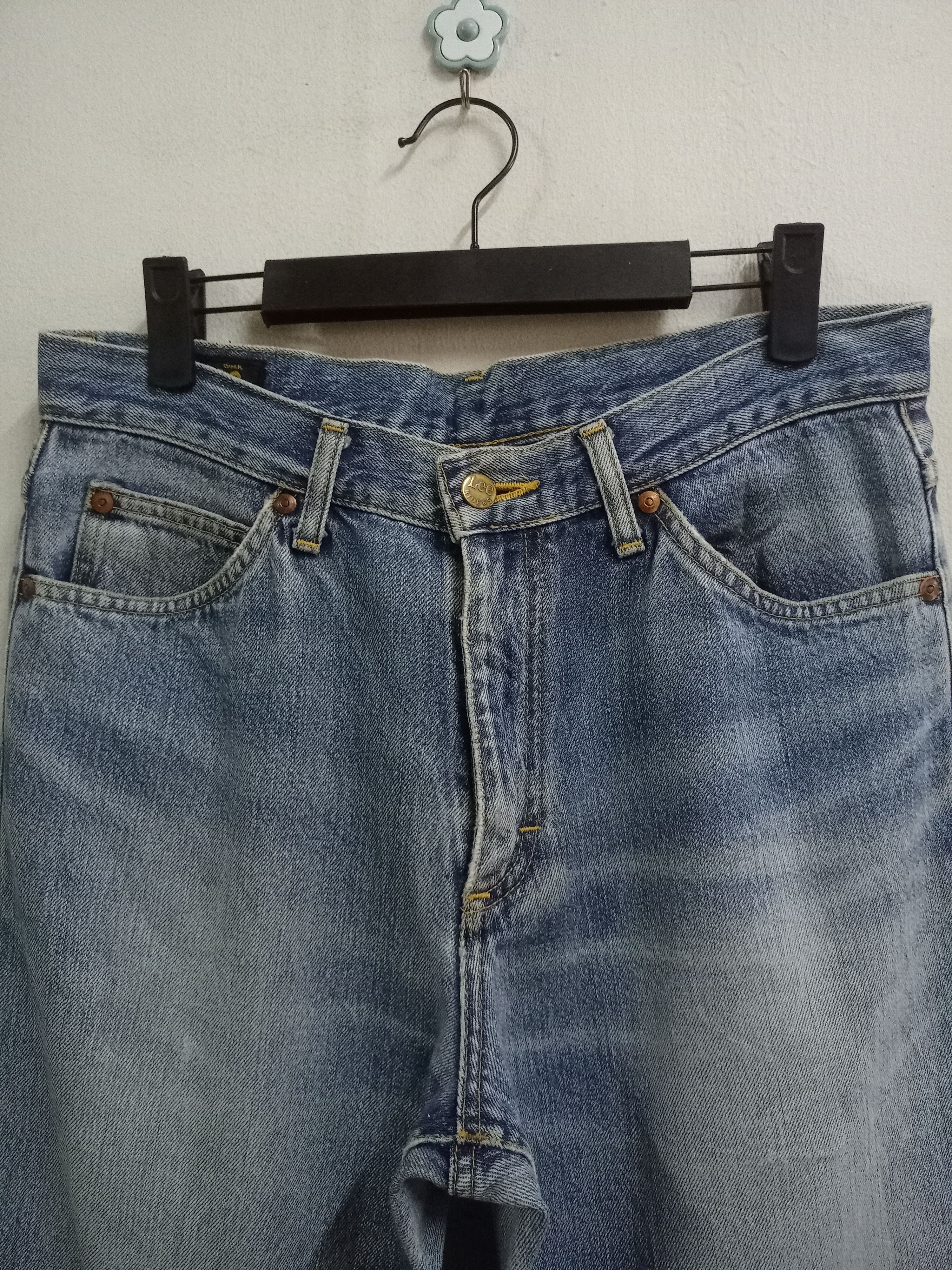 Lee Vintage Japanese Lee Riders Faded Wash Ripped Loose Jeans Size US 31 - 4 Thumbnail