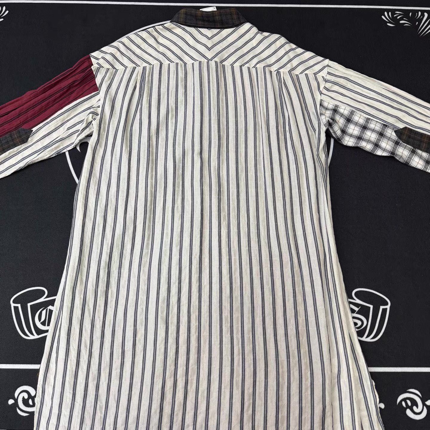 Loewe LOEWE Striped & Check Panel Shirt Q10 Size US S / EU 44-46 / 1 - 2 Thumbnail