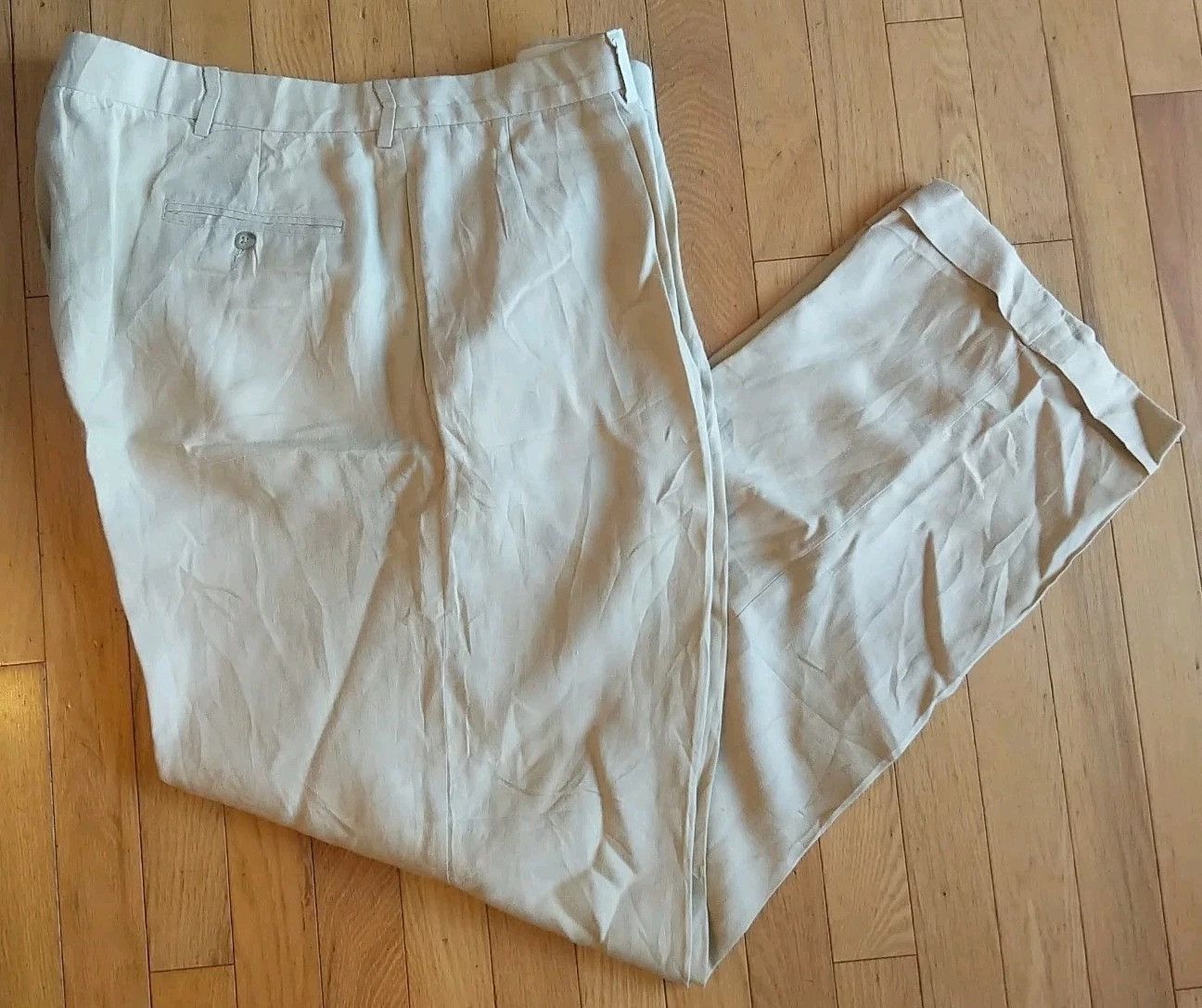 Polo Ralph Lauren Polo Ralph Lauren Pants 100% Linen Pleated Cuffed Size US 42 / EU 58 - 1 Thumbnail