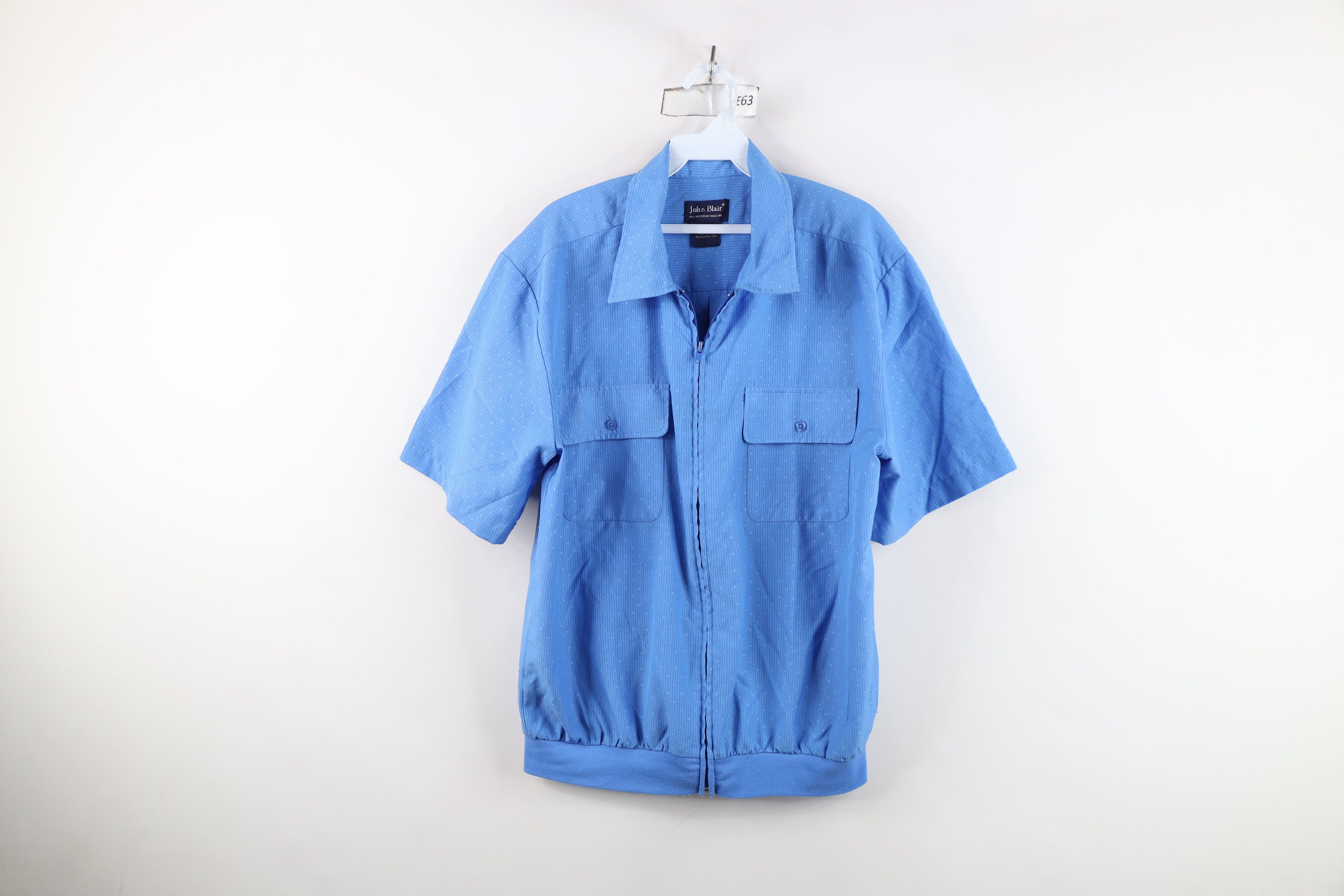 Vintage Vintage 90s Streetwear Striped Short Sleeve Zip Shirt Jacket Size US M / EU 48-50 / 2 - 1 Thumbnail