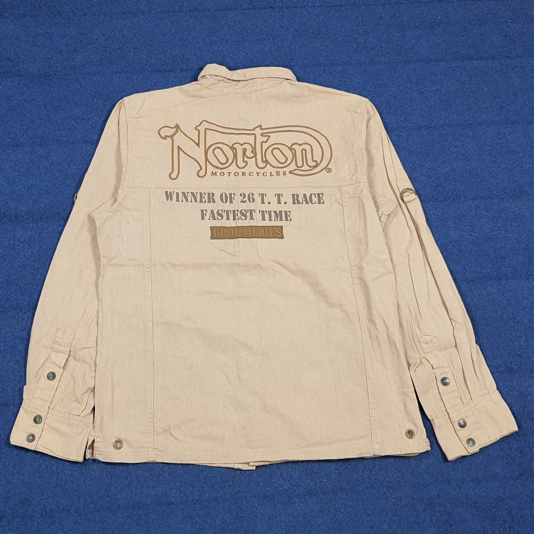 Norton Vintage Norton Motorcycles Shirt Biker Workshirt C293N9 Size US L / EU 52-54 / 3 - 1 Thumbnail