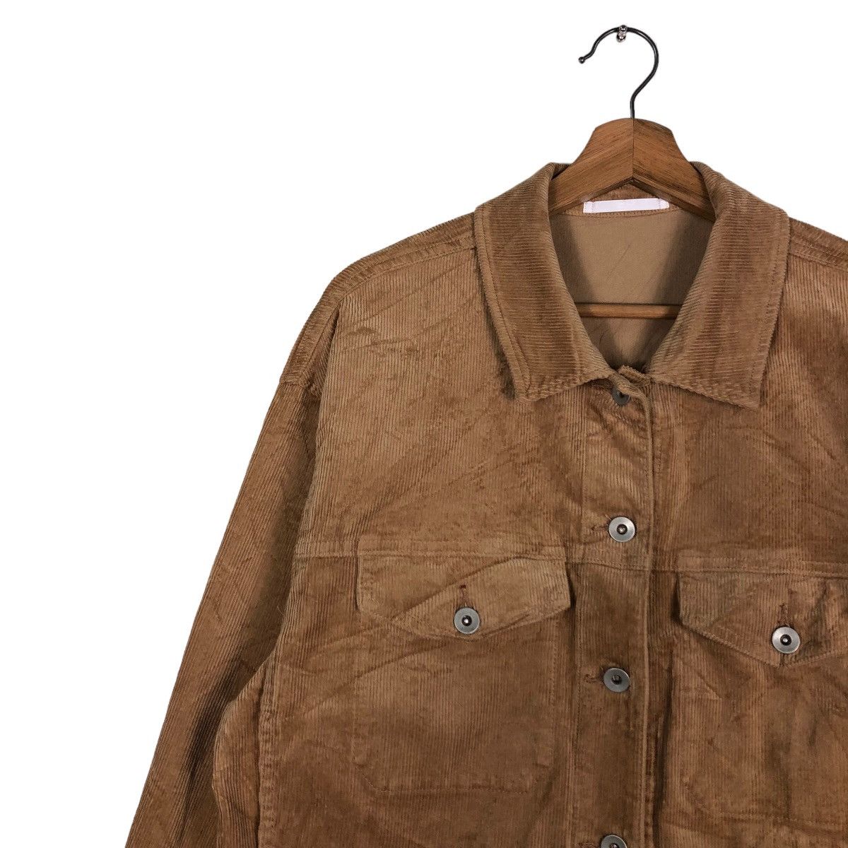 🔥Cropped Biker Jacket Corduroy Uniqlo Japan Issey Miyake