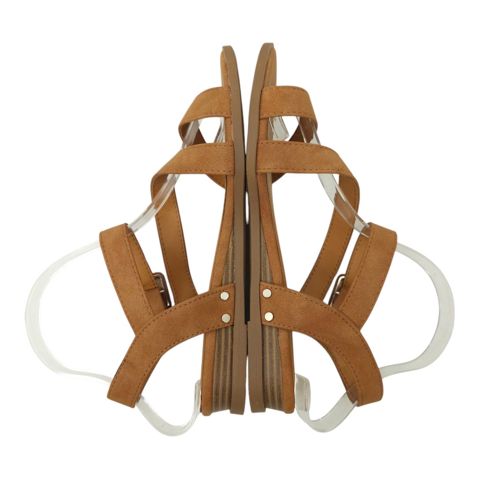 Other Solanz Sydney Strappy Sandals Womens 7 M Buckle Faux Leather Size US 7 / IT 37 - 12 Thumbnail