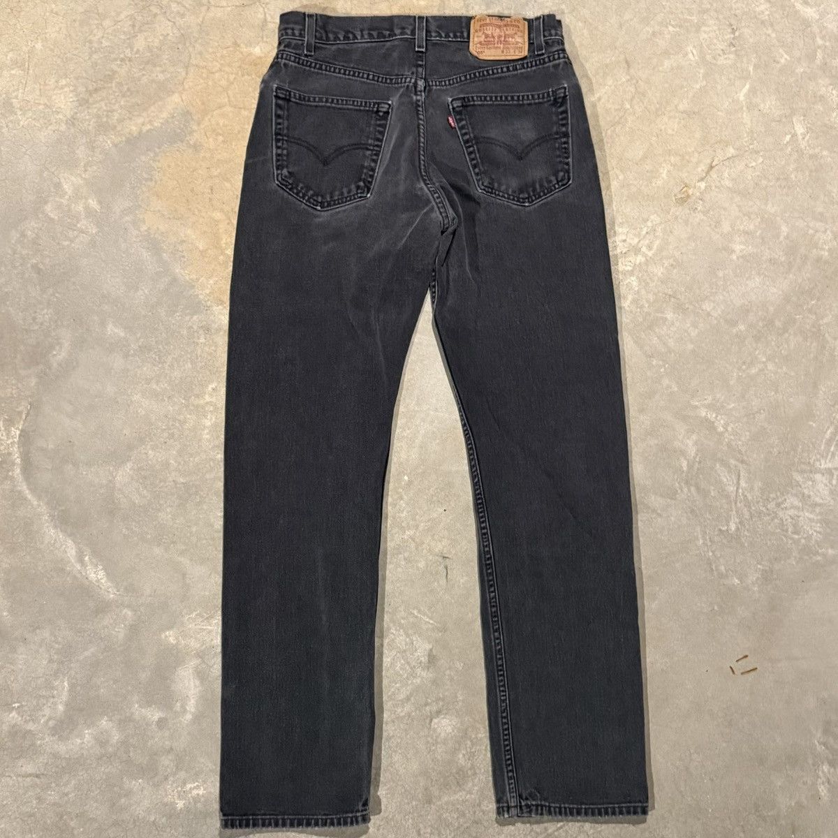 Levi's Vtg 1990s Levi’s 505 Faded Distressed Black Jeans ERD Grunge Size US 32 / EU 48 - 8 Thumbnail