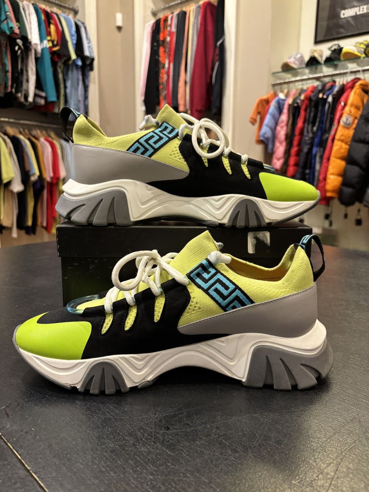 Versace Versace Squalo Neon Green Sneakers Size US 11 / EU 44 - 3 Thumbnail