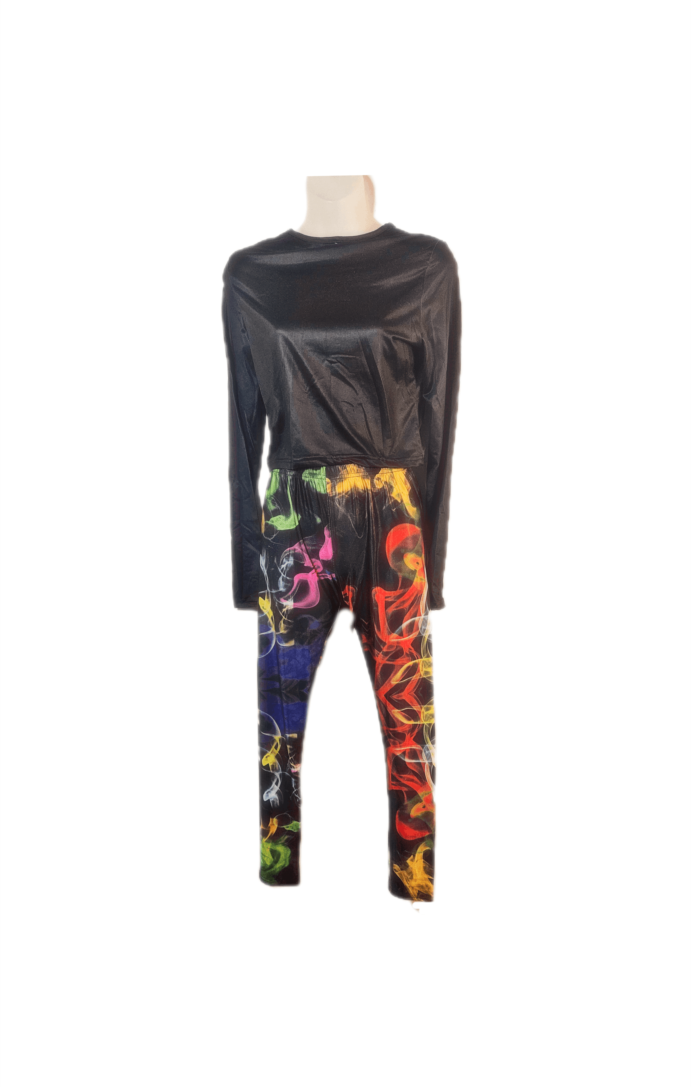 Other VINTAGE NEON FIRE LEGGINGS Size 28" / US 6 / IT 42 - 2 Thumbnail