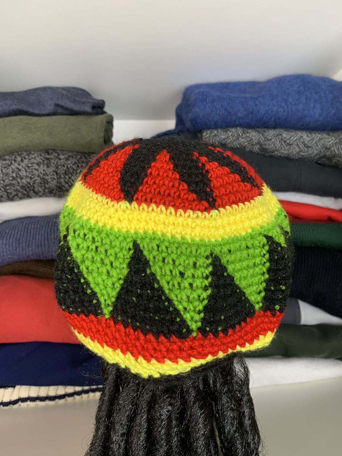 Bob Marley Y2K Rasta Hat Like Bob Marley Style Size ONE SIZE - 10 Thumbnail