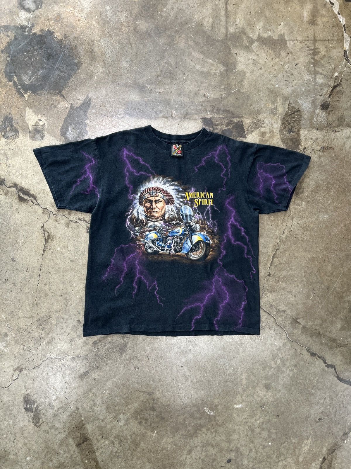 Harley Davidson Vintage 3D Emblem American Spirit Native American Tee XL Size US XL / EU 56 / 4 - 2 Thumbnail