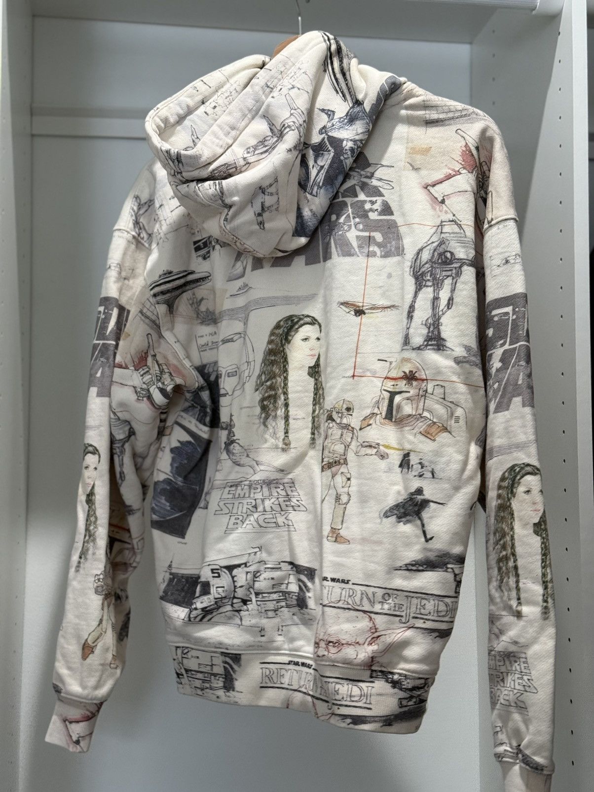 Kith Kith For Star Wars Sketches White Hoodie Size XS Size US XS / EU 42 / 0 - 5 Thumbnail