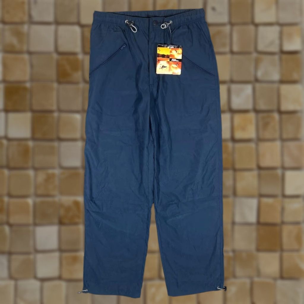No Fear NO FEAR Navy Blue Outdoor Hiking Windbreaker Utility Track Pants Trousers L Mens Size US 33 - 1 Thumbnail