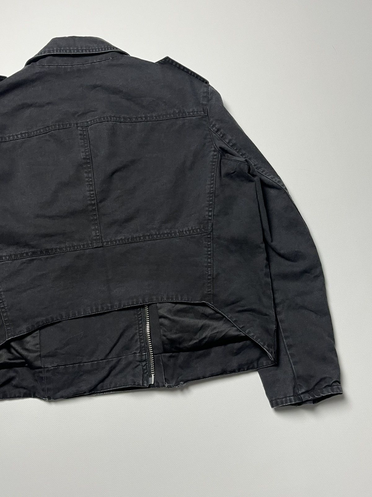 Acne Studios Vintage Acne Studios Black Biker Jacket faded Size M / US 6-8 / IT 42-44 - 7 Thumbnail