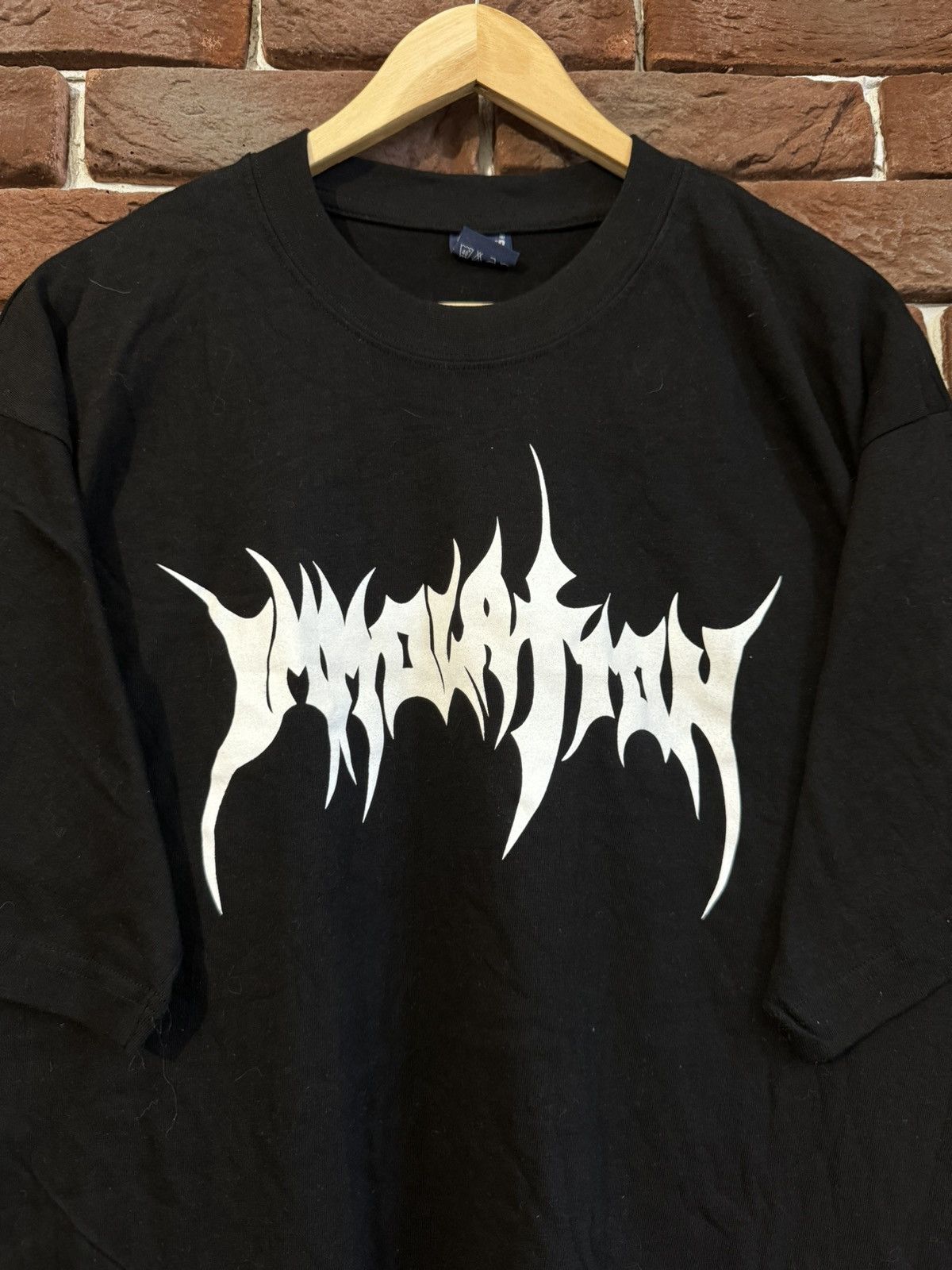 Band Tees Rare 90s Vintage Immolation Logo Metal Band Tshirt Grail Size US XXL / EU 58 / 5 - 3 Thumbnail