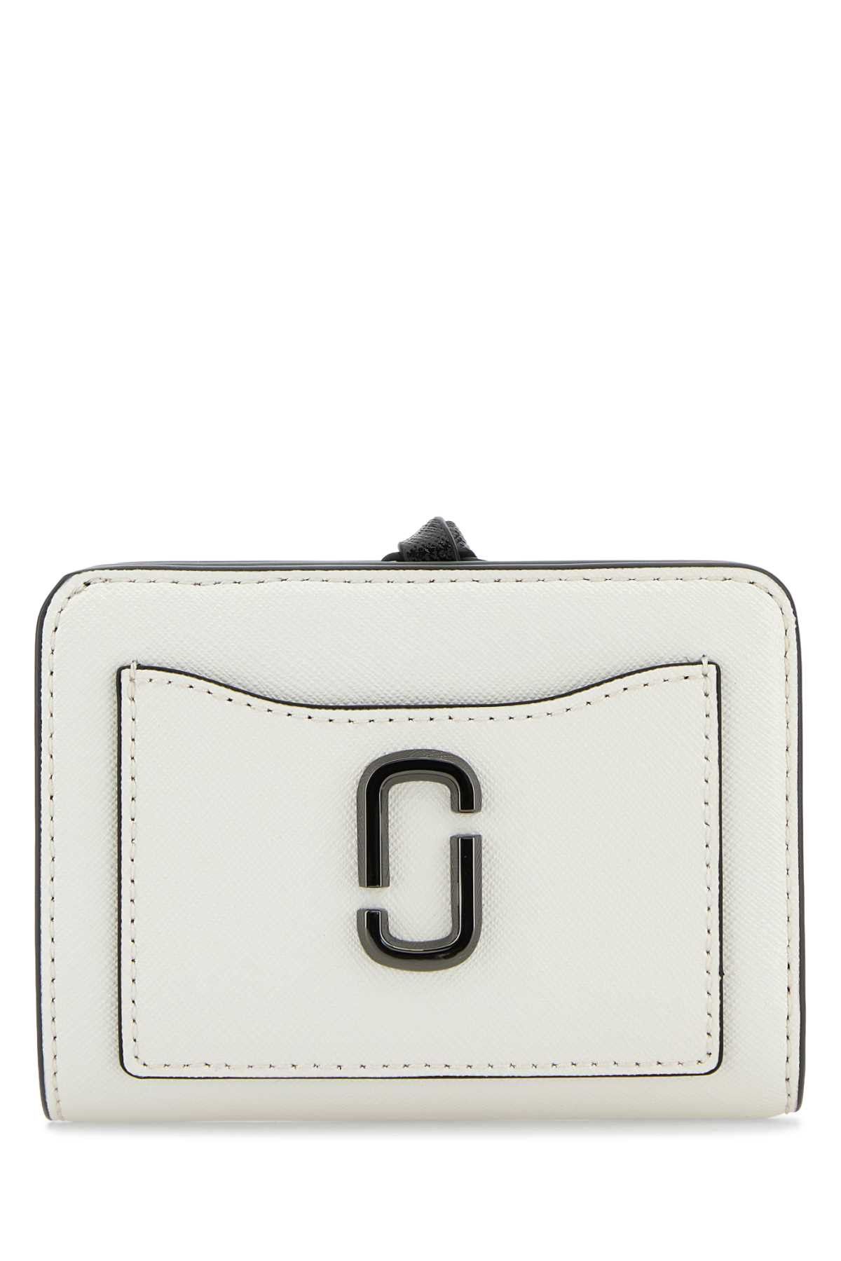 Marc Jacobs White Leather Mini Utility Snapshot Wallet Size ONE SIZE - 1 Thumbnail