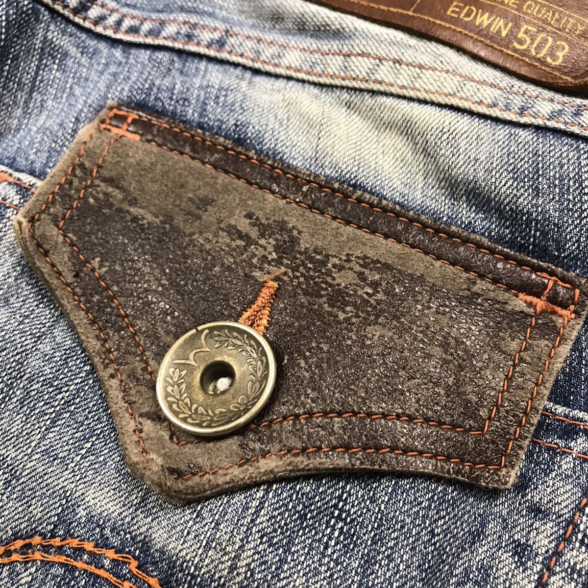 Edwin × Japanese Brand EDWIN JAPANESE BAGGY ACID WASH JEANS PANTS Size US 32 / EU 48 - 13 Thumbnail