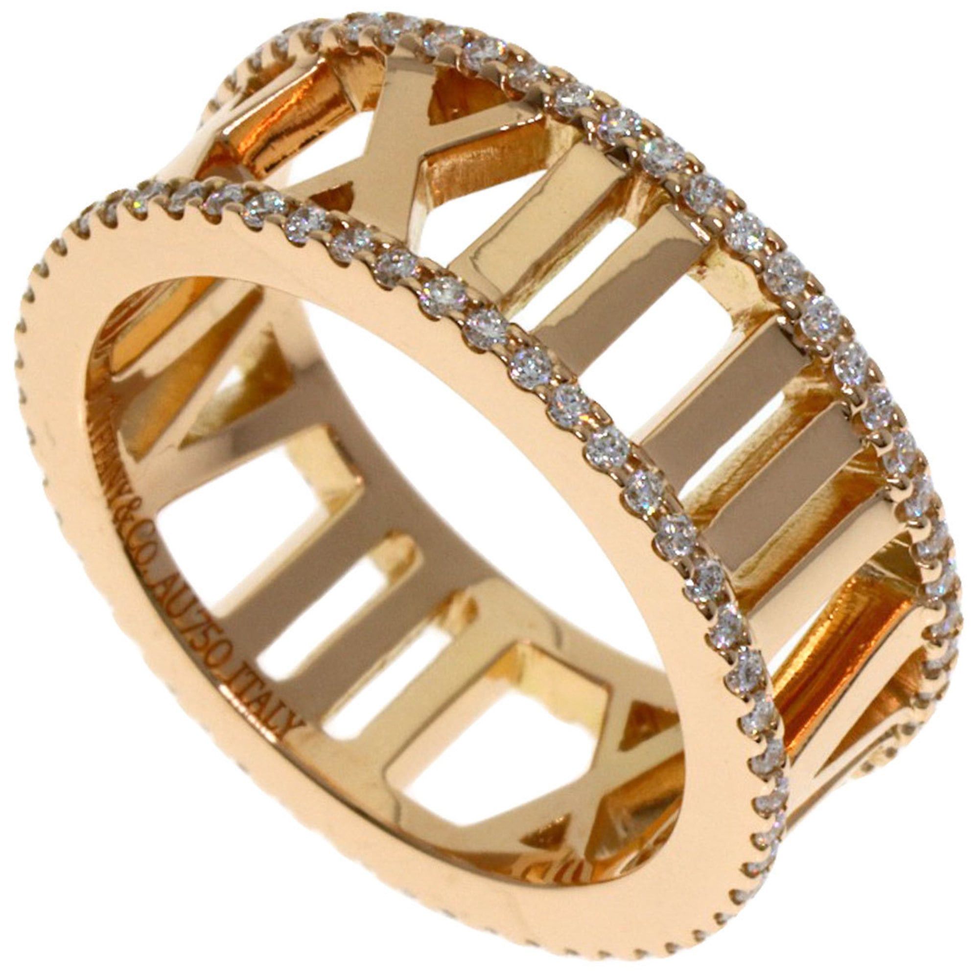 Tiffany & Co. Tiffany & Co. Atlas Open Diamond Ring, 18K Pink Gold, Women's. Size ONE SIZE - 1 Thumbnail