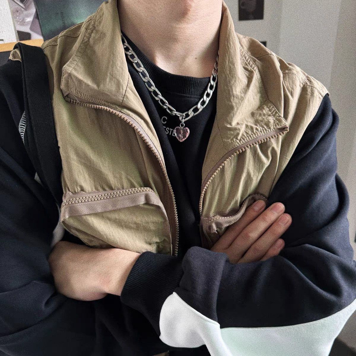 Designer × Japanese Brand × Vintage Retro punk necklace Size ONE SIZE - 2 Thumbnail